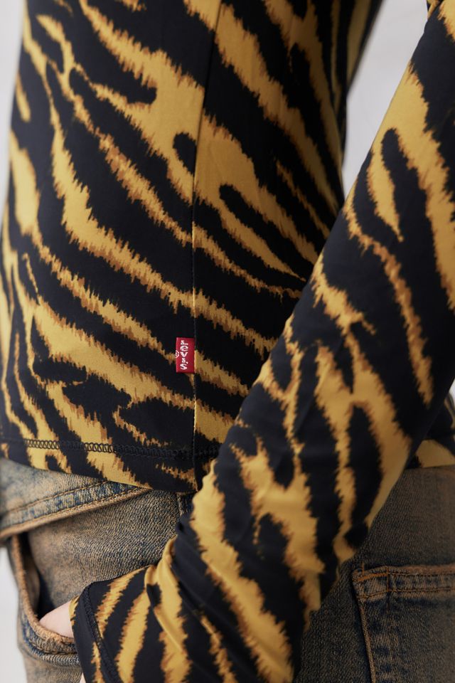 Levi's Top Mammoth Second Skin con stampa tigre #1
