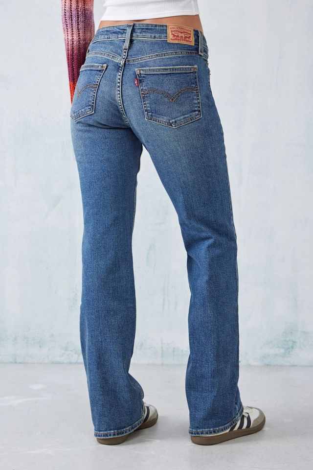Levi's Blue Denim Super-Low Bootcut Flare Jeans #3
