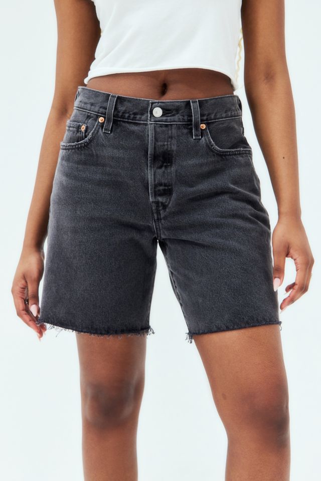 Levi's 501 90s Washed Black Denim Shorts