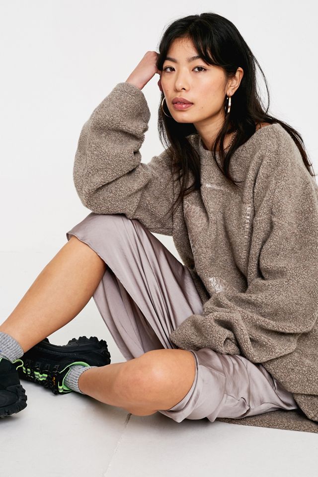 MM6 - Sweatshirt à col ras du cou et pelucheux délavé #4