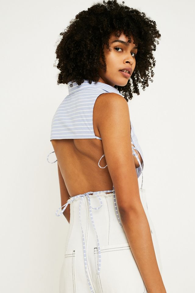 MM6 Double Layer Poplin Tunic Shirt #3