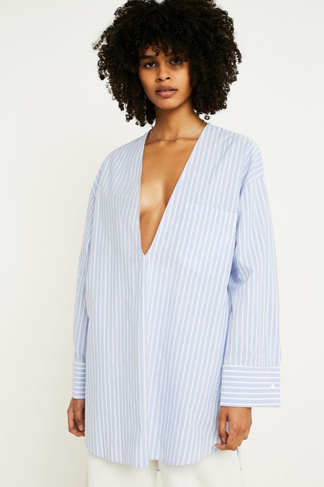 MM6 Double Layer Poplin Tunic Shirt #5