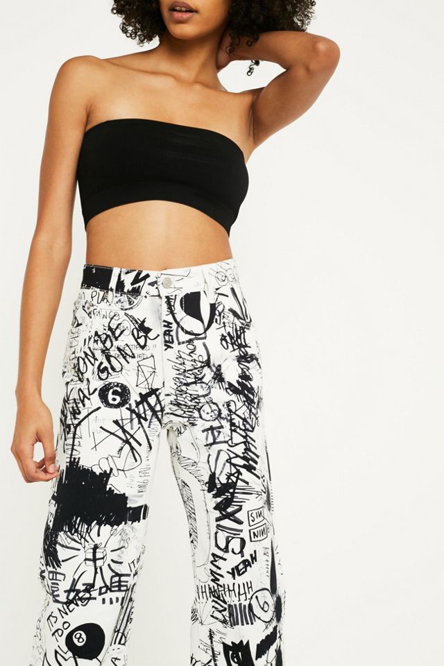 MM6 Scribble Bull Denim Trousers #2