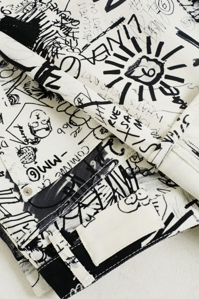 MM6 Scribble Bull Denim Trousers #5