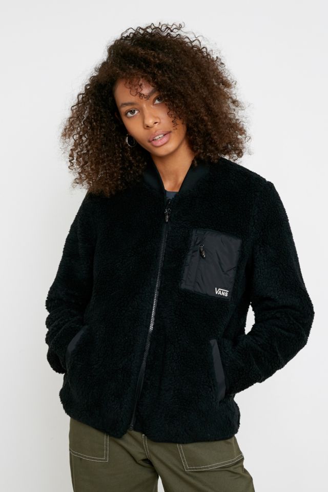 Vans on sale fleece jacket