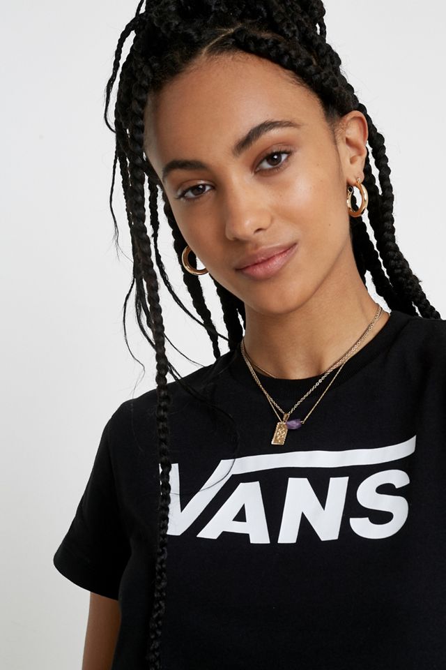 Vans Flying V Camiseta negra de cuello de tripulación #2