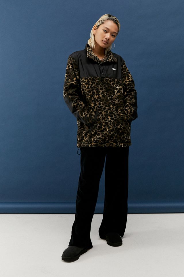 Vans - Veste parka en molleton à imprimé léopard Check Me Out #2