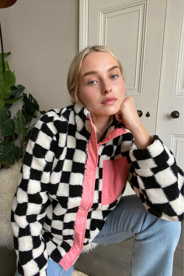 Checkered vans windbreaker hotsell