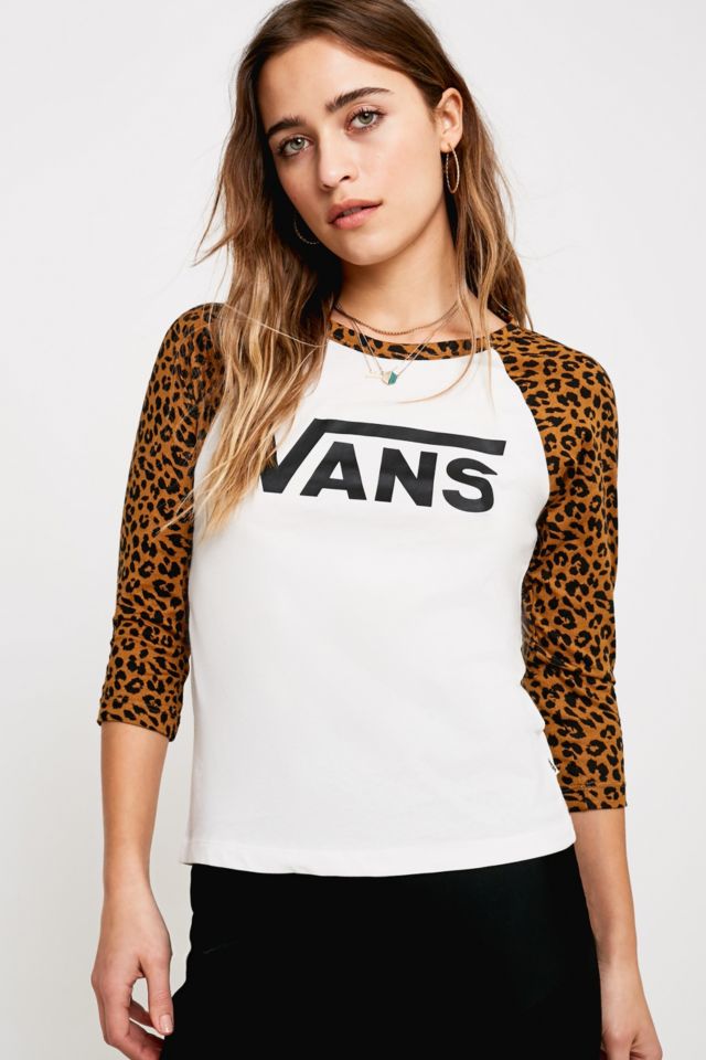 Vans leopard outlet print t shirt