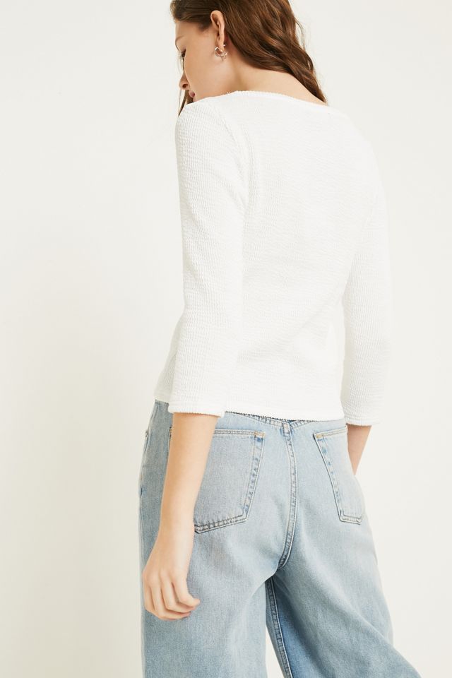 Dr. Denim Julie Top Bianco #4