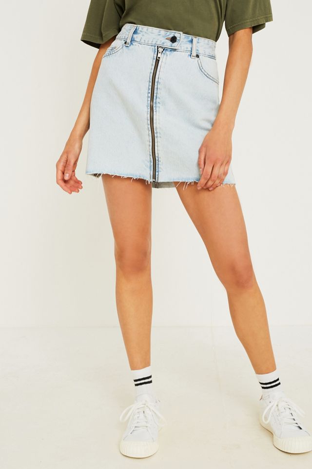 Dr. Denim Dillon Indossato Gonna denim blu #1