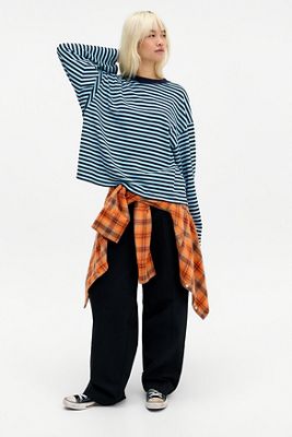 Dickies Pantalones Rectos de Tiro Bajo Negros