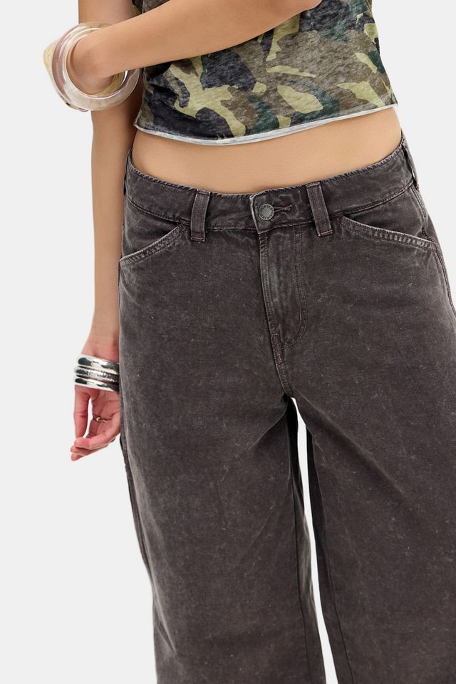 Dickes Brown Houck Loose Straight Canvas Jeans #2