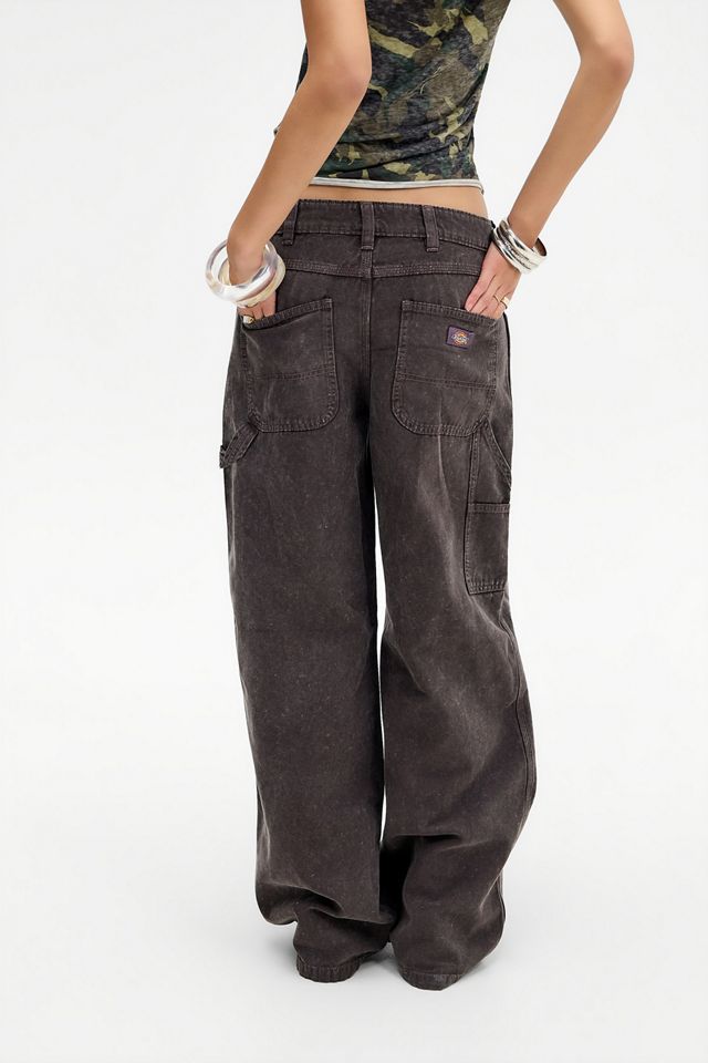 Dickes Brown Houck Loose Straight Canvas Jeans #3