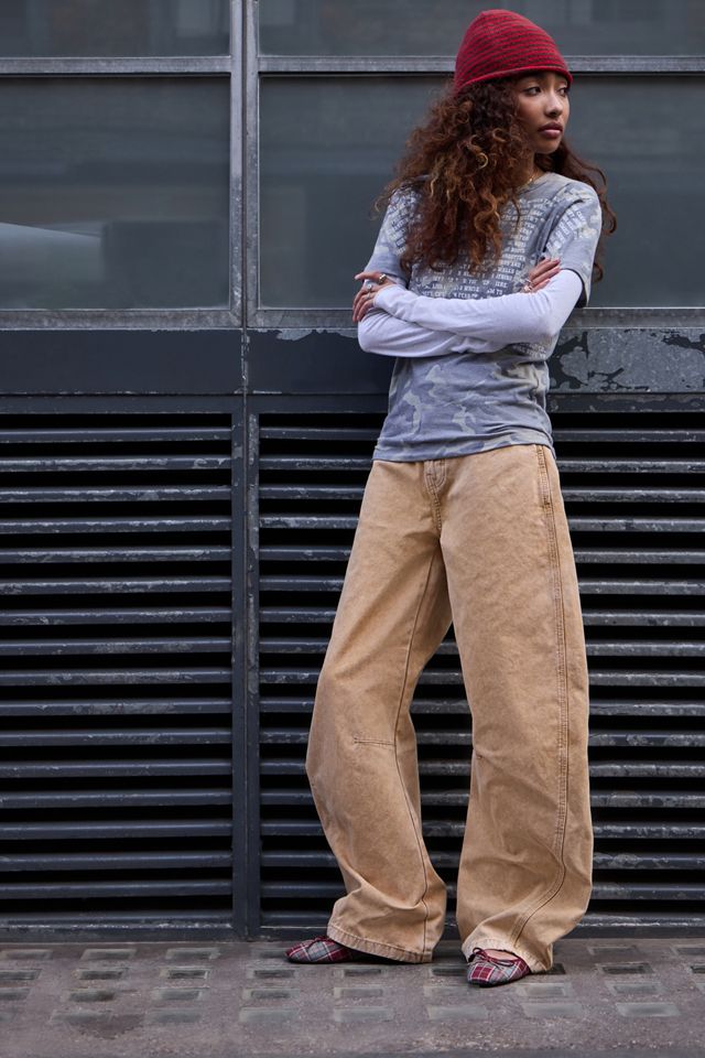 Dickies Imlay Canvas Low Rise Barrel Jeans #1