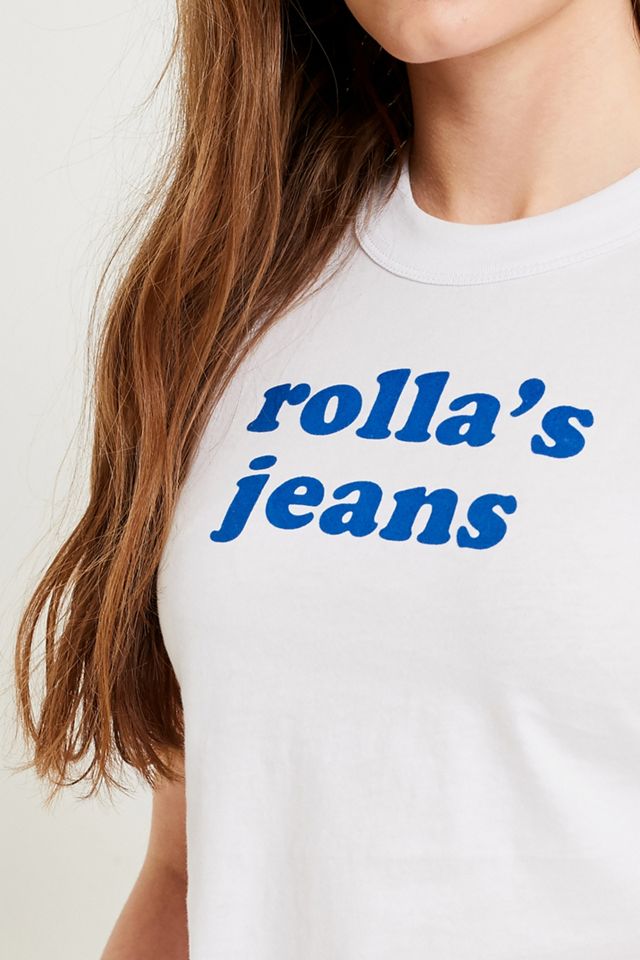 Camiseta con el logotipo de Rolla's Jeans Flocked #2
