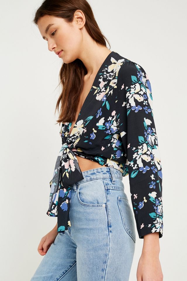 Rolla’s Delilah Floral Tie-Front Blouse #1
