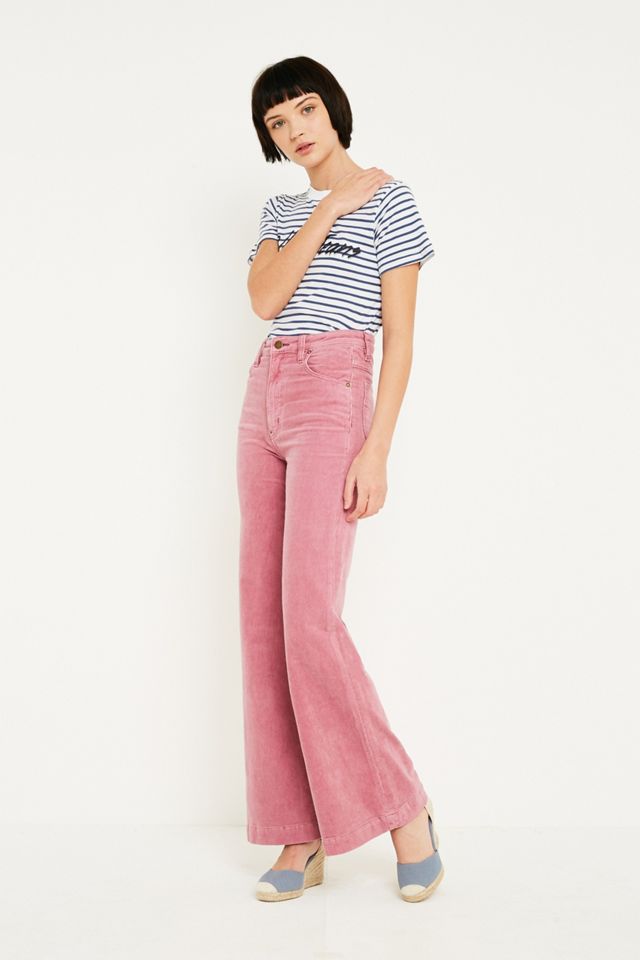 Rolla’s Lilac Flared Corduroy Trousers #1
