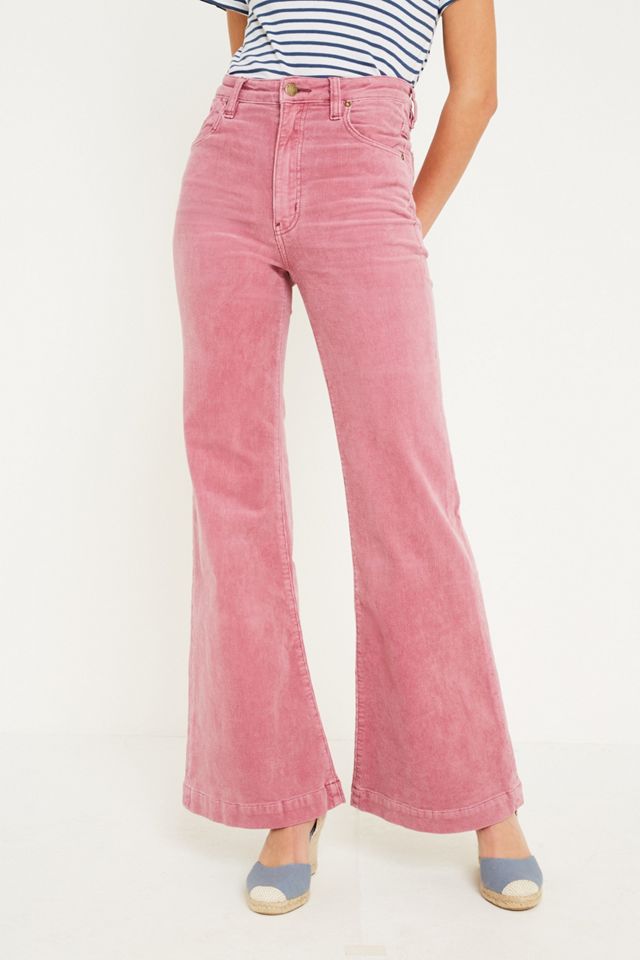 Rolla’s Lilac Flared Corduroy Trousers #3