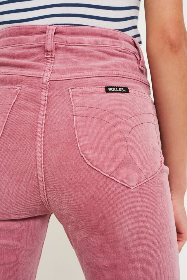 Rolla’s Lilac Flared Corduroy Trousers #5