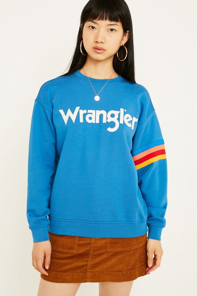Wrangler - Sweatshirt à logo bleu #1
