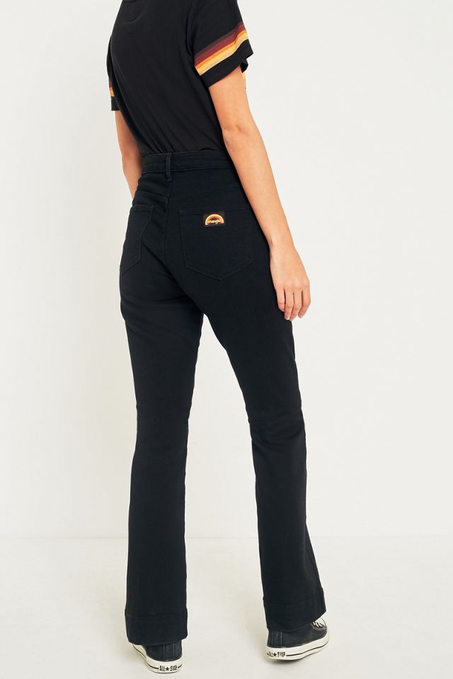 Wrangler Retro Black Flare Jeans #2