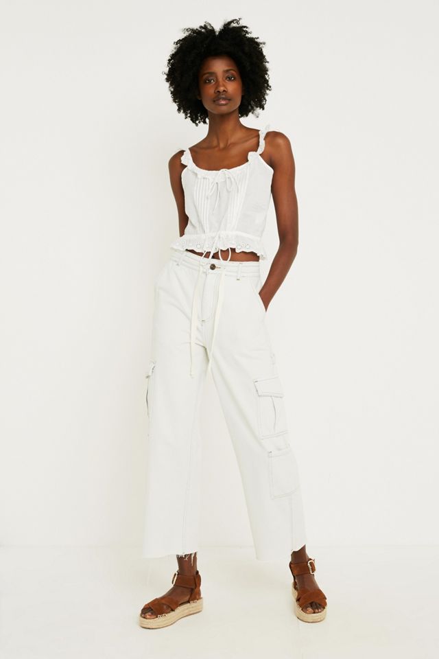 Wrangler + UO Sweet Jane Eyelet Frill Cami #3