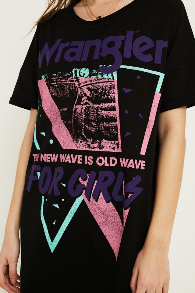 Wrangler - Robe t-shirt noir #1