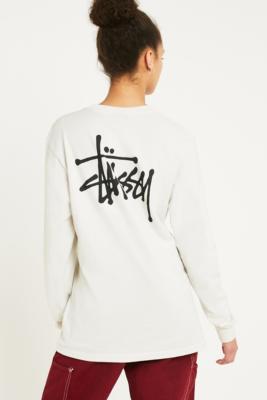 Stussy Basic Stone Long-Sleeve T-Shirt | Urban Outfitters UK