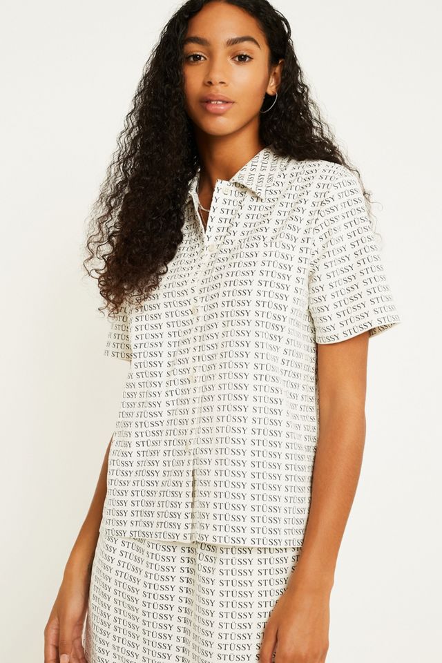 Stussy Eva Printed Corduroy Button-Through Shirt | Urban Outfitters FR