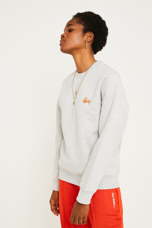 Stussy Arch Logo Crew Neck Sweatshirt, Urban Outfitters