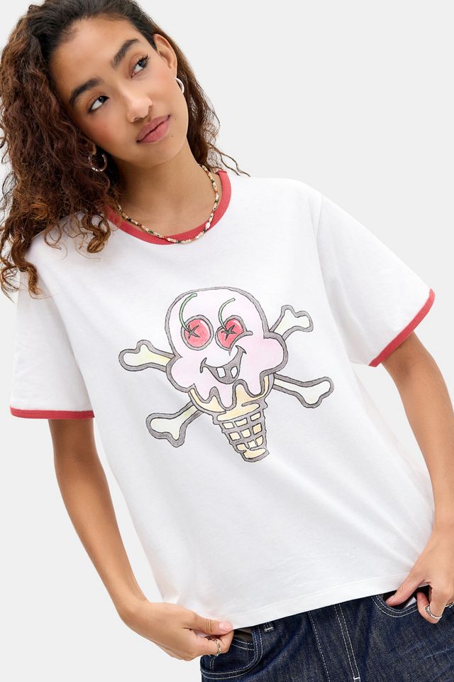 T-shirt Skull Ringer ICECREAM #2