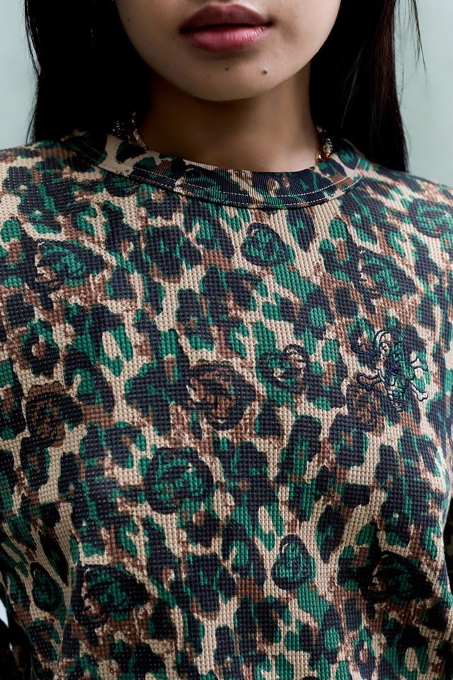 T-shirt gaufré léopard vert ICECREAM #2