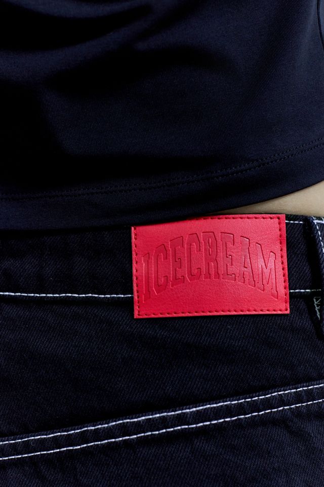 Short en jean brodé Running Dog ICECREAM #5