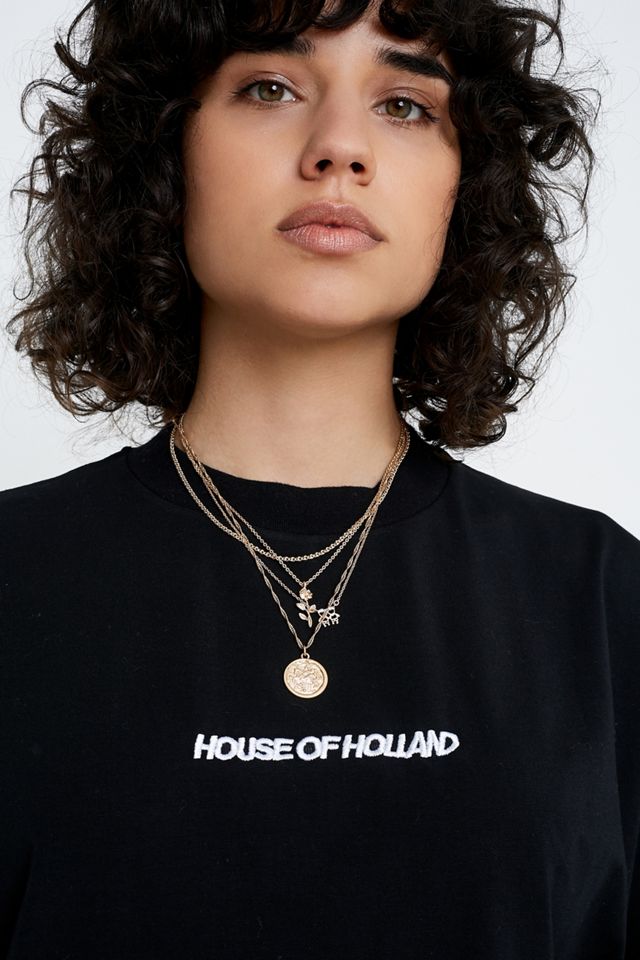 House Of Holland T-Shirt con logo nero #1