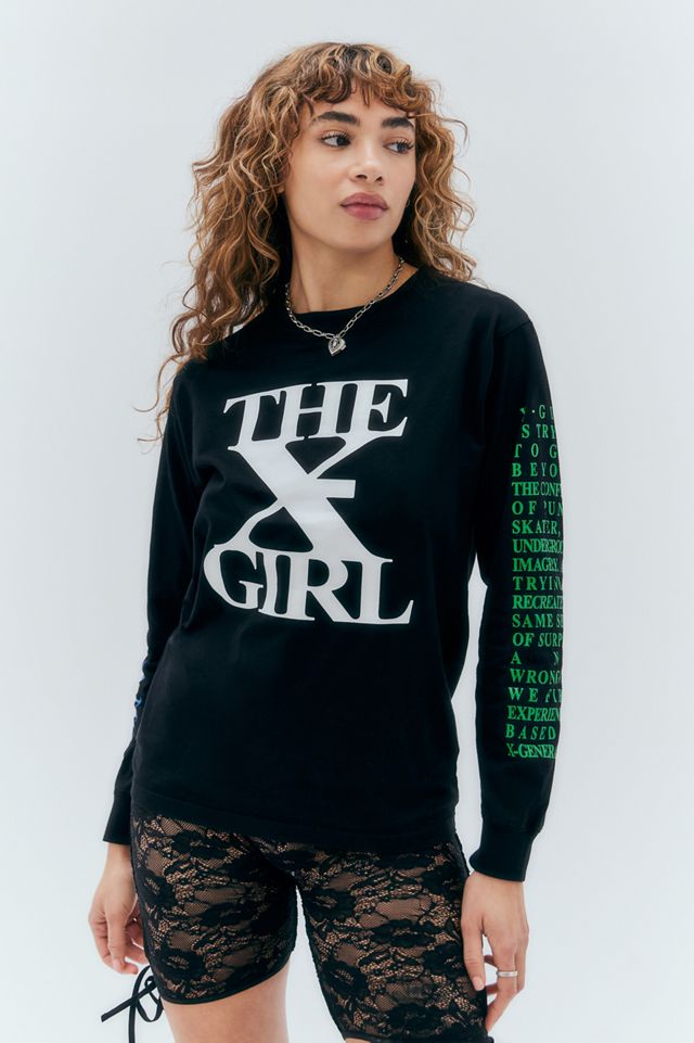 X-girl La camiseta de manga larga X-girl 