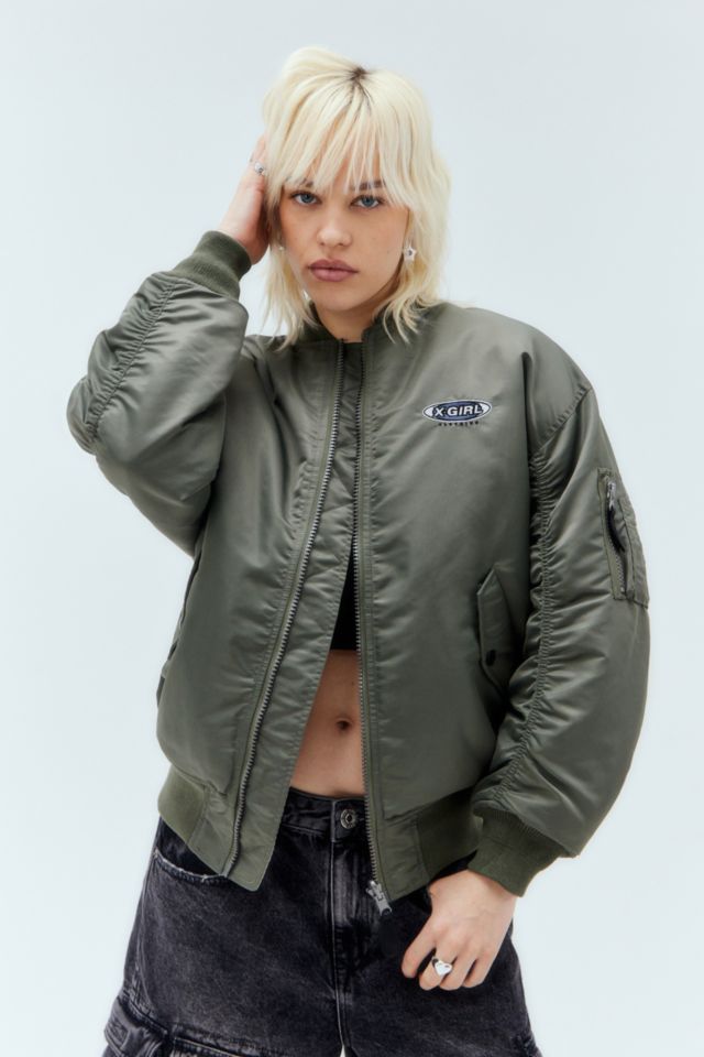 X-girl Reversible MA-1 Jacket | Urban Outfitters UK
