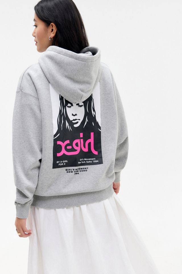 X-girl Face Poster Hoodie #4