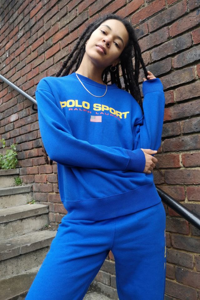 Women's Blue Polo Ralph Lauren Sweatshirts & Sweatpants