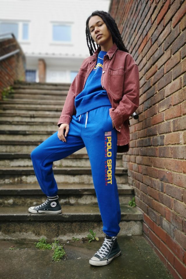 Polo Ralph Lauren Blue Logo Joggers | Urban Outfitters UK