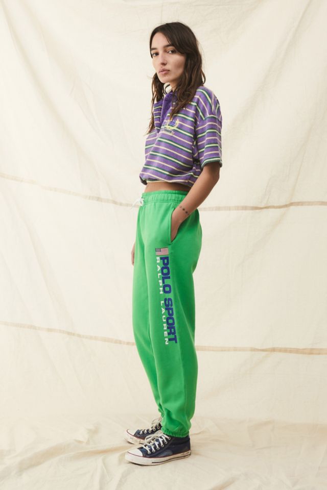 Polo Ralph Lauren Green Logo Joggers | Urban Outfitters UK