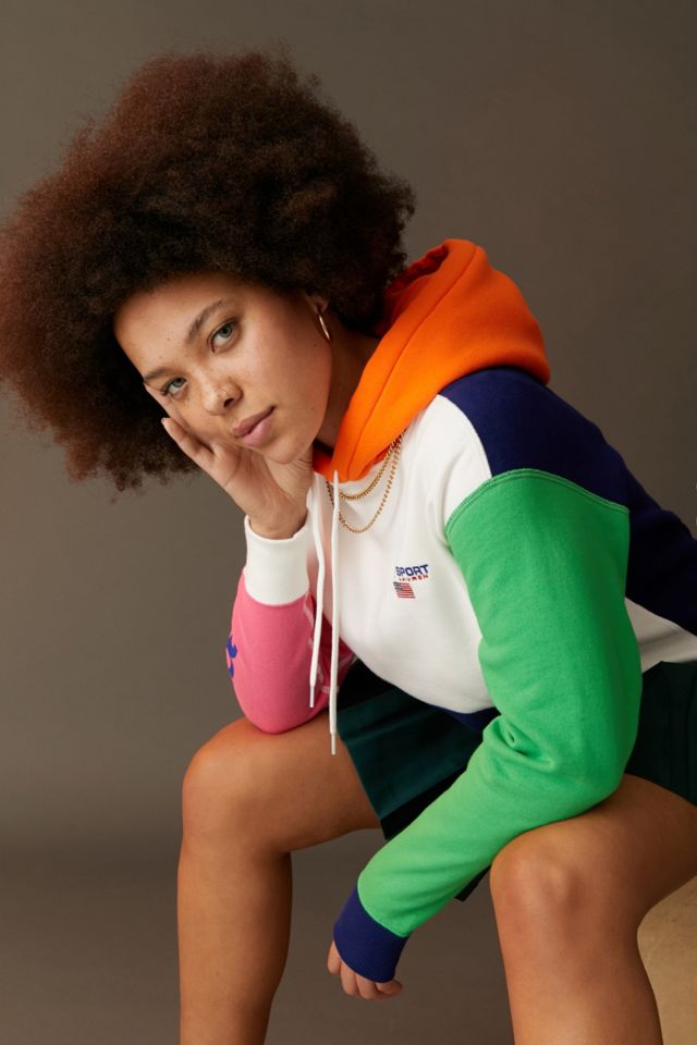 Polo ralph lauren color block hoodie online