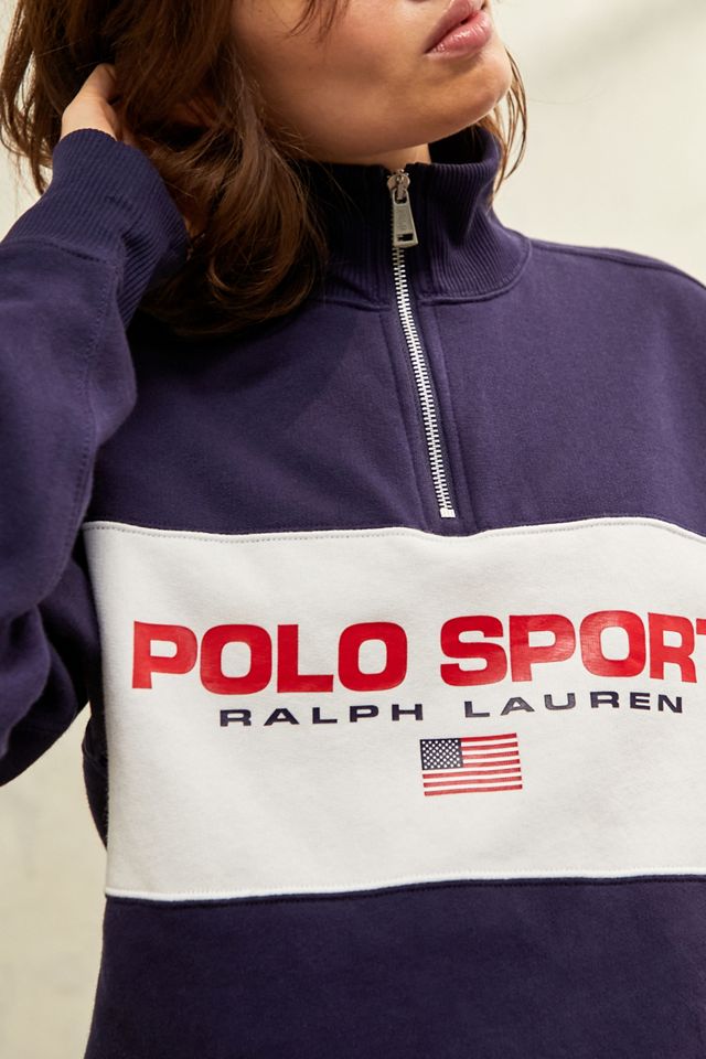 sudadera Polo Ralph Lauren Navy Quarter-Zip #1