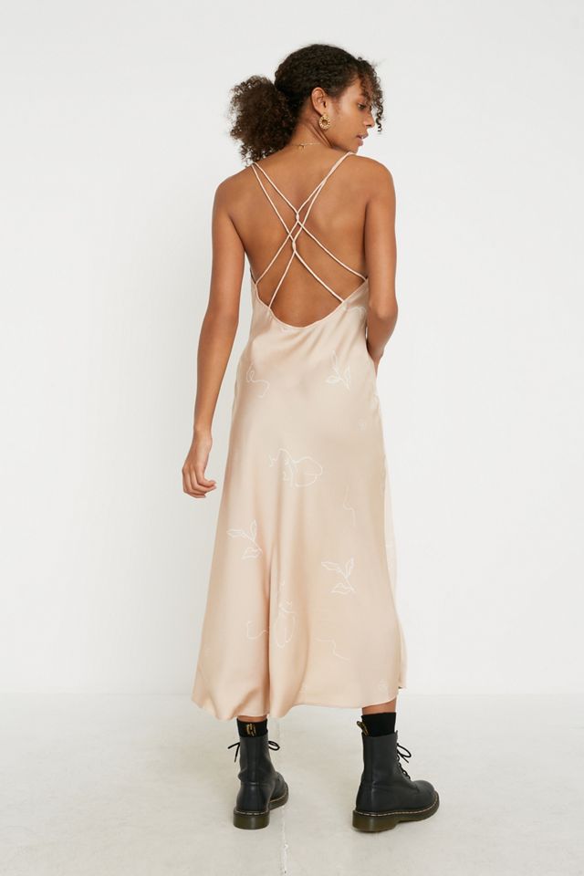 Finders Keepers Cristina Tan Slip Dress #1
