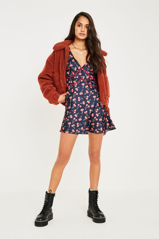 finders keepers valentina mini dress Finders Keepers Valentina Cherry Print Mini Dress