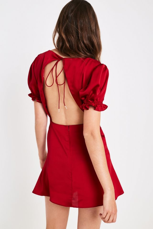 Finders Keepers Valentina Red Mini Dress