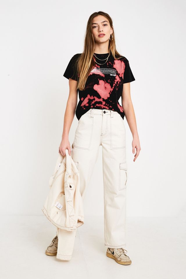 OBEY International Cities T-Shirt Nero + Rosso Tie-Dye #3