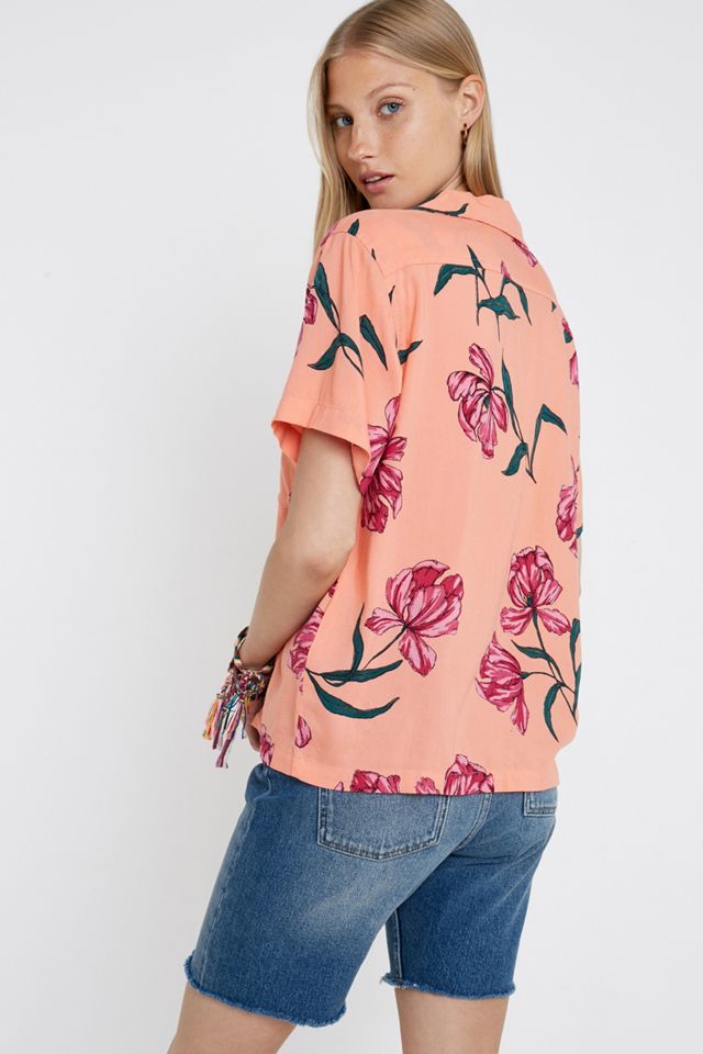 OBEY Sunset Floral Button-Through Shirt #3