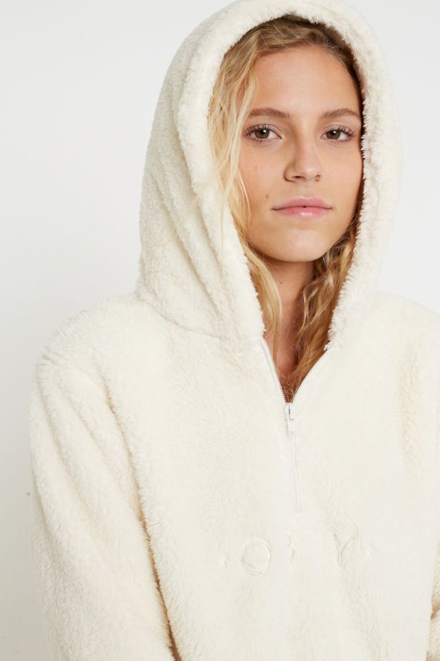 Teddy hoodie urban outfitters sale