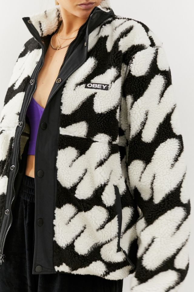 Obey faux fur on sale coat